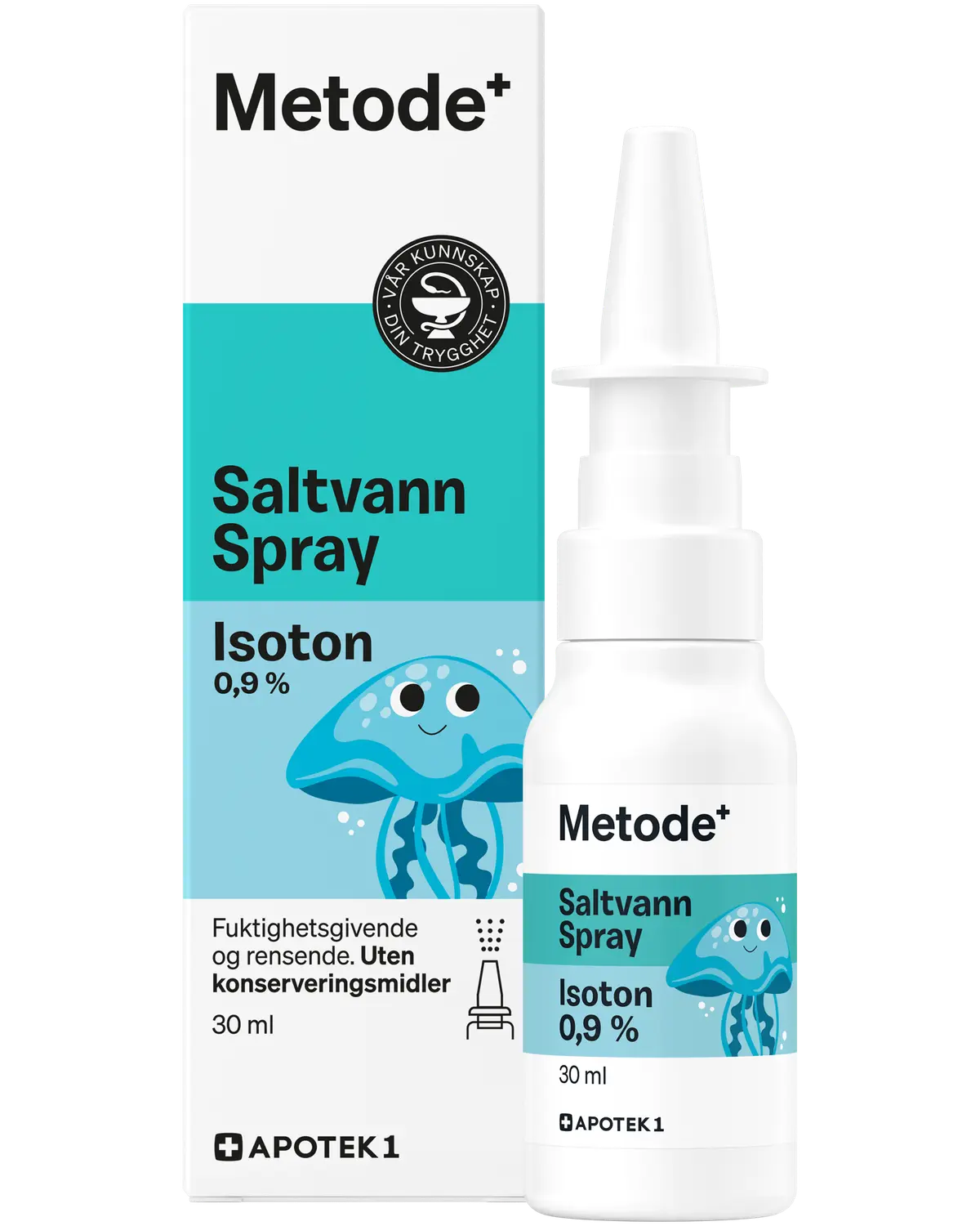 Metode isoton saltvannsspray 0,9 % for barn 30 ml