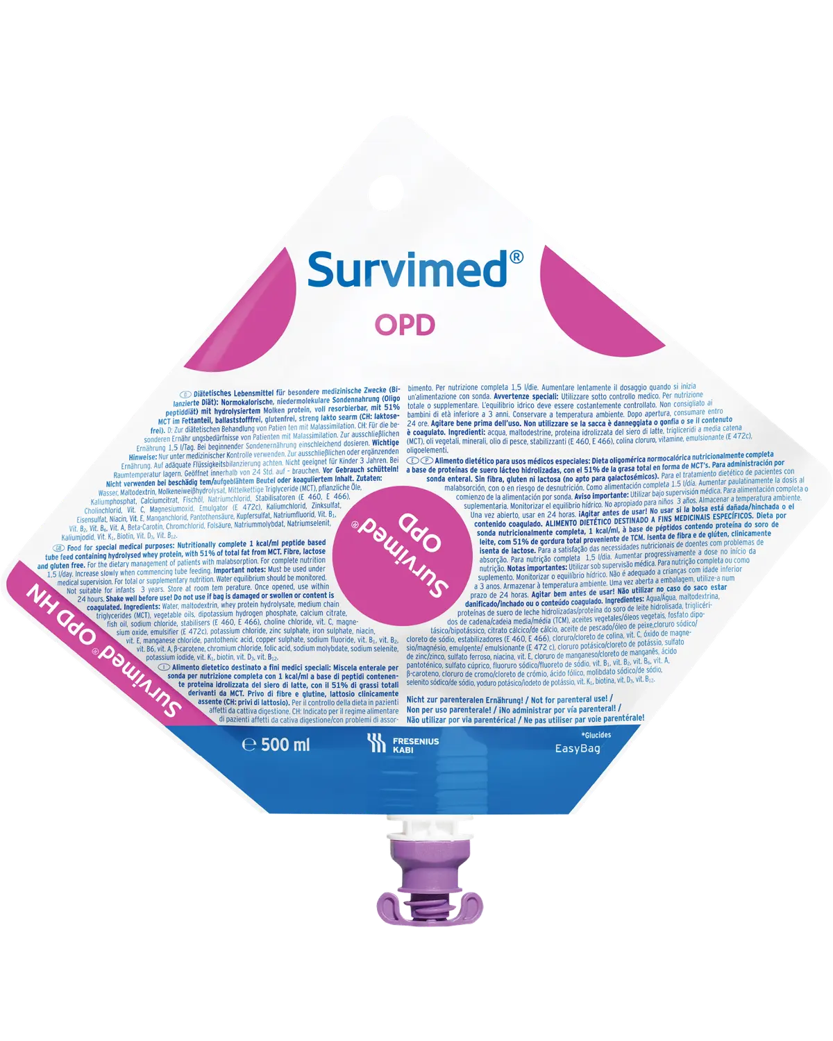 Survimed OPD sondeløsning 15x500 ml