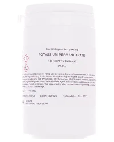 Potassium permanganate kaliumpermanganat 100 g