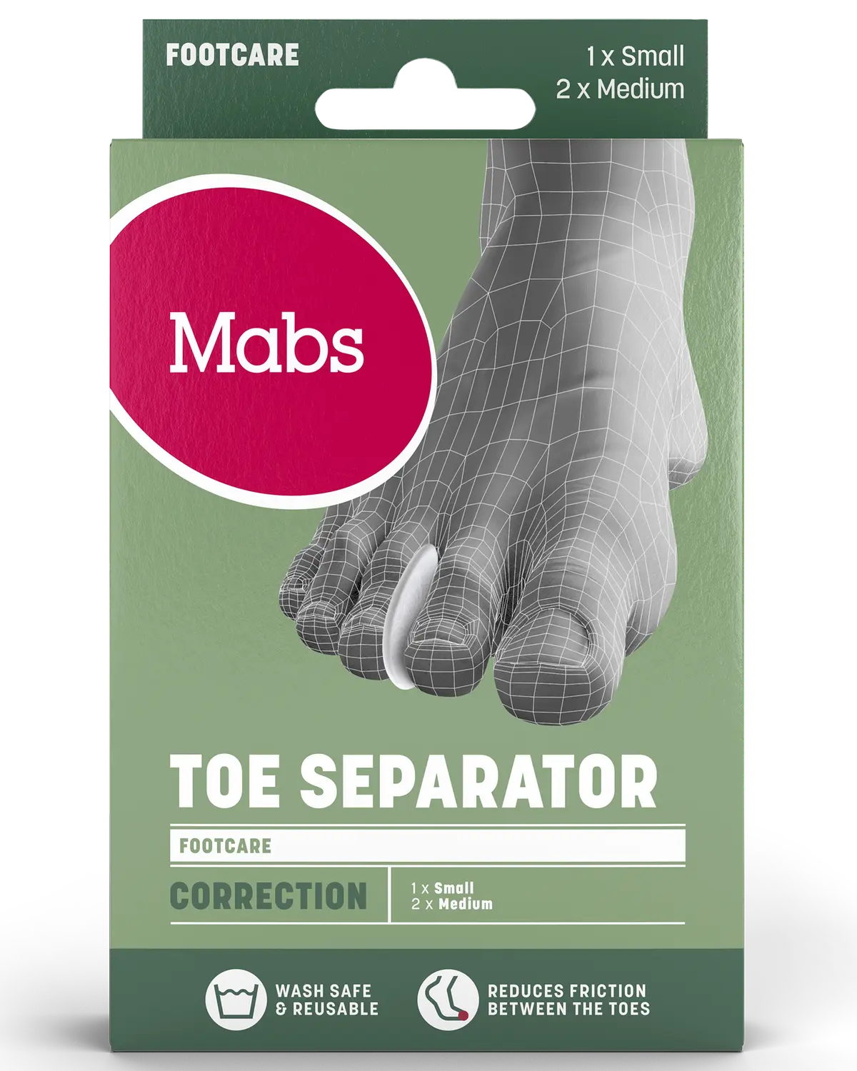 Mabs Toe Separator tåskiller 3 stk