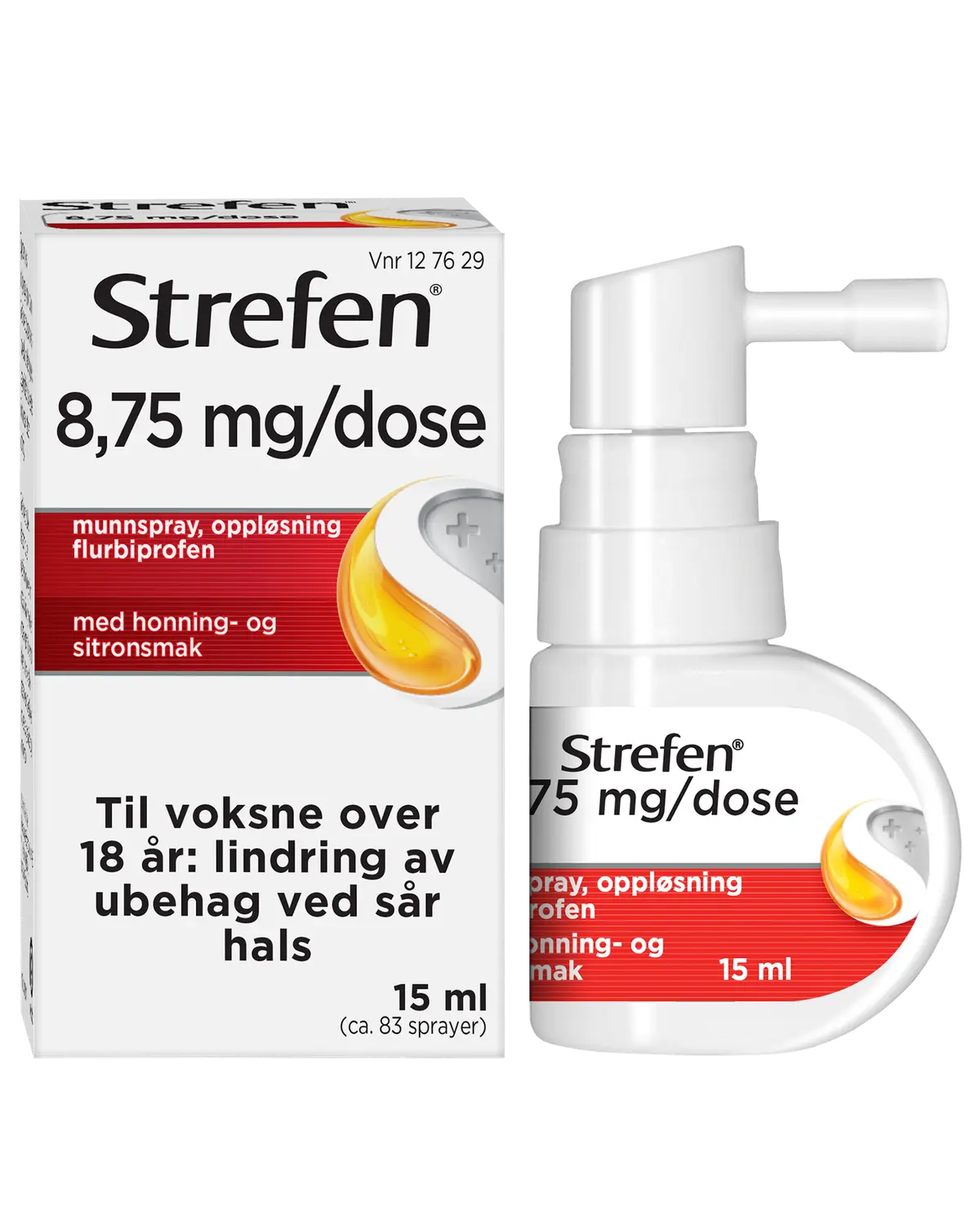 8,75 mg/dose munnspray honning og sitron