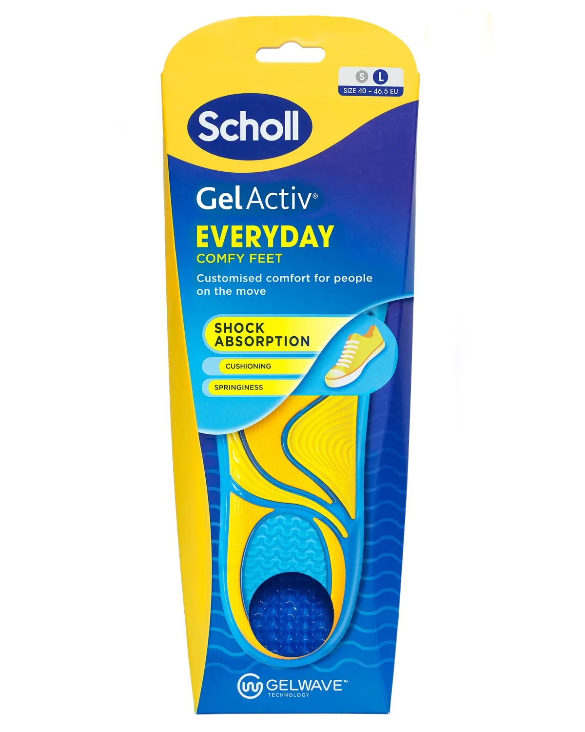Scholl GelActiv Everyday såler L (40-46,5) 1 par