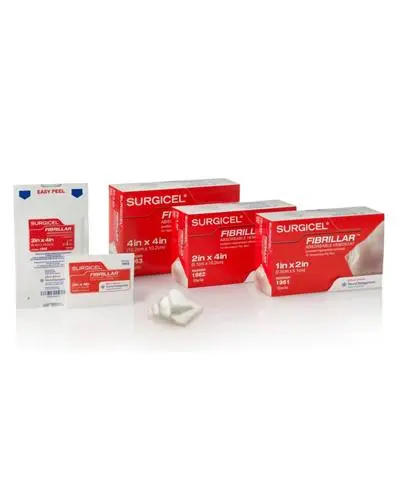 Surgicel Fibrillar blodstoppende bandasje 2,5 x 5 cm 10 stk