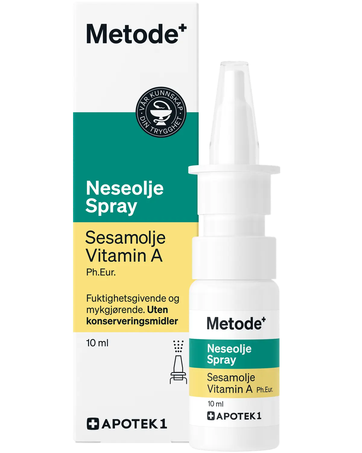 Metode neseolje spray med vitamin A 10 ml