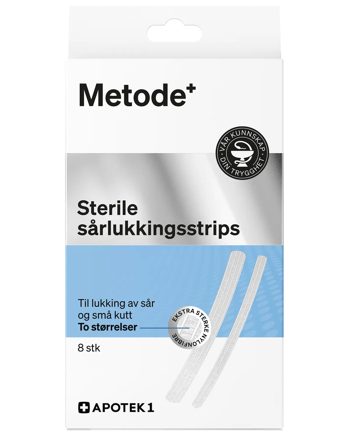 Metode sterile sårlukkingsstrips 8 stk