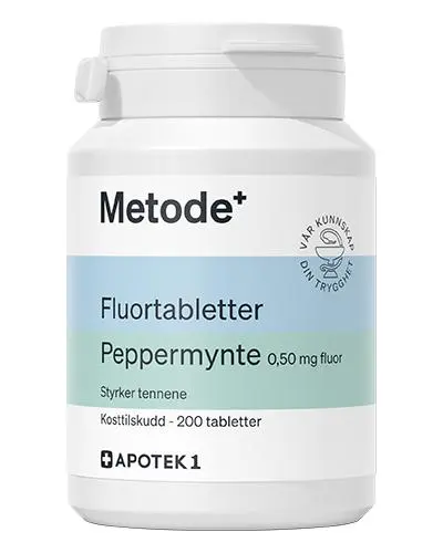 fluortabletter 0,5mg peppermyntesmak