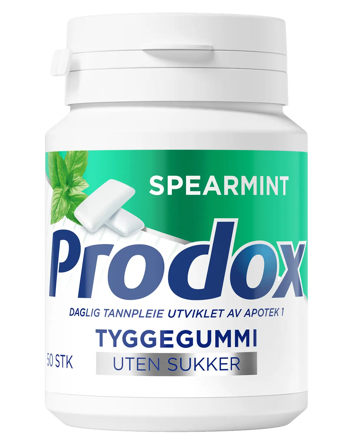 Prodox tyggegummi spearmint 50 stk
