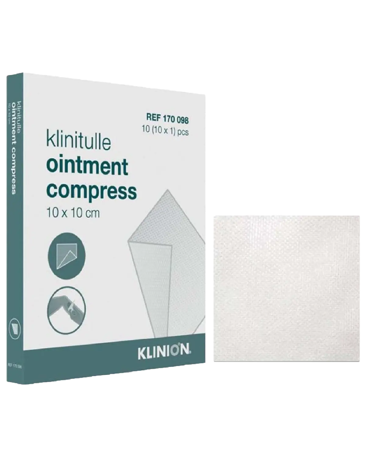 Klinitulle vaselinkompress 10 x 10 cm