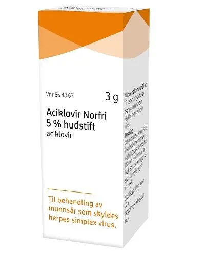 Aciklovir  5 % hudstift