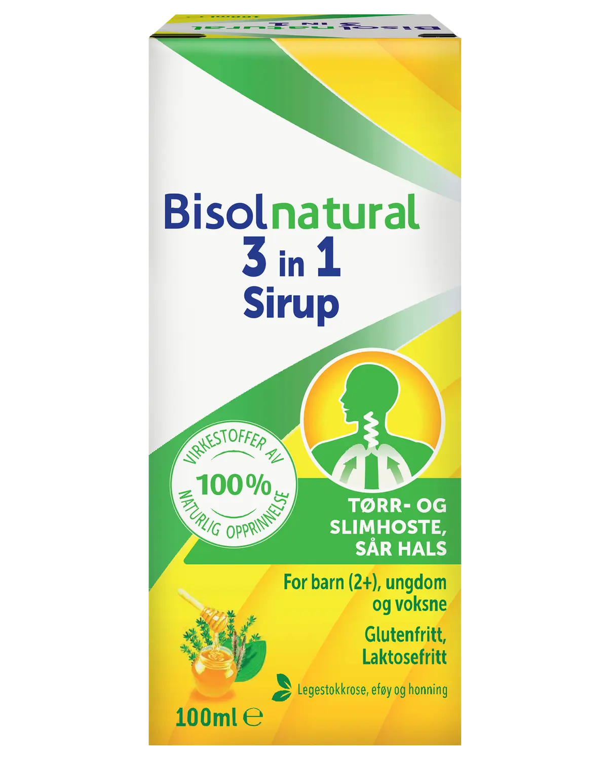 Bisolnatural 3 in 1 sirup 100 ml
