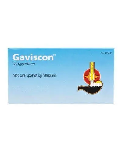 Gaviscon tyggetabletter 120 stk
