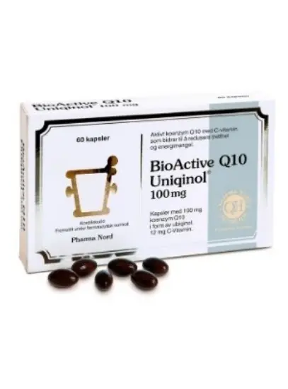 BioActive Q10 Uniqinol 100 mg – 60 kapsler