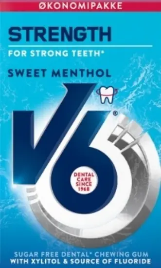 V6 strong teeth sweet menthol