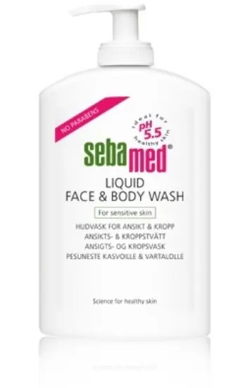 Sebamed liquid face&body wash pump