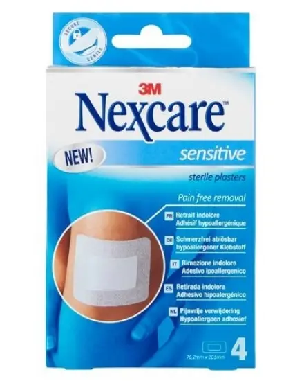 Nexcare Sensitiv Sterile 8x10cm 4strip