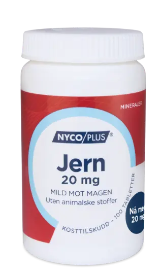 Nycoplus jern tab 20mg utsolgt
