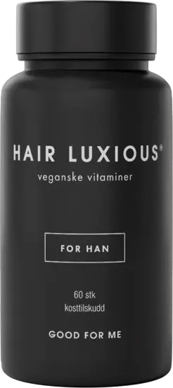 Hair Luxious For Han – Veganske hårvitaminer 60 stk for sterkere hår