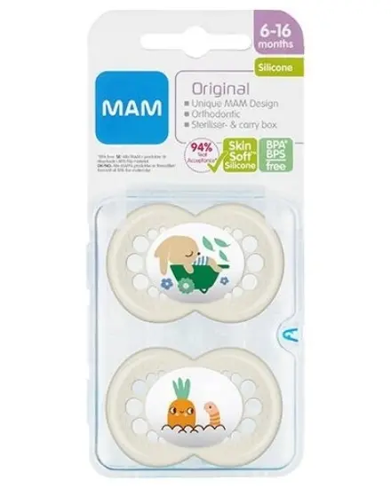 Mam Original Silk Teat Neutral 6-16 mnd