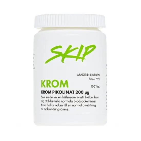 SKIP Krom 200mg 100 tabletter
