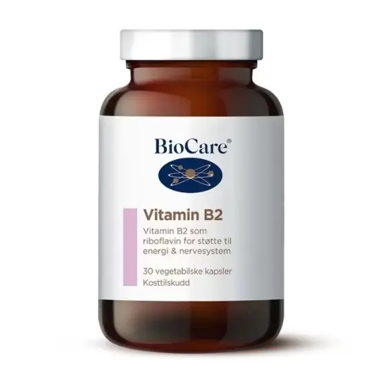 BioCare Vitamin B2(riboflavin) 50mg 30 veg kapsler
