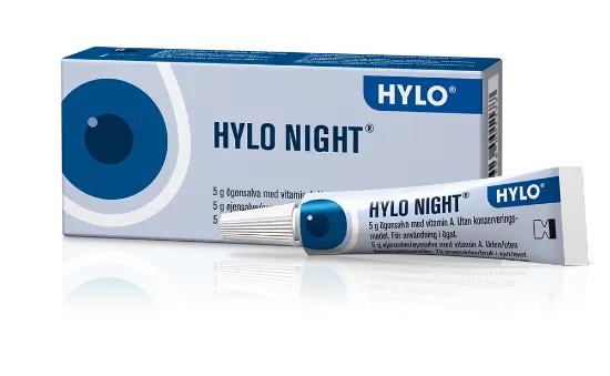 Hylo Night øyesalve – Lindring for tørre øyne om natten 5 g