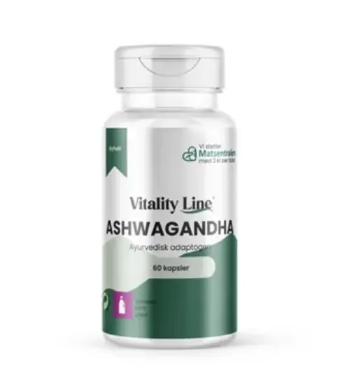 Vitality Line Ashwagandha 60 kapsler – adaptogen for stress og balanse