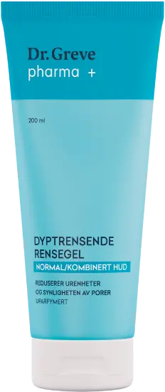 Dr. Greve Pharma Dyptrensende Rensegel for normal til kombinert hud– 200 ml