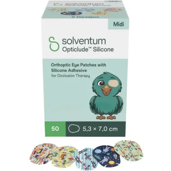 Opticlude 2738PG Silicone Midi 2738PG Øyelapper (Bil/Fly) 50 stk