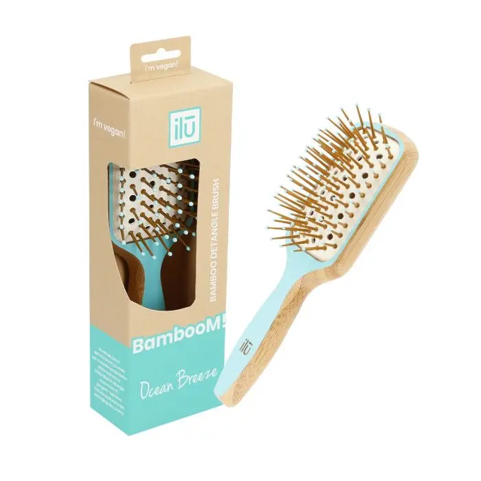 Ilu Brush Bamboom Paddle Mini hårbørste 1 stk