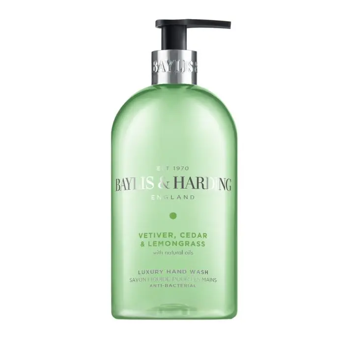 Baylis & Harding Vetiver, Cedar & Lemongrass antibakteriell håndsåpe 500 ml