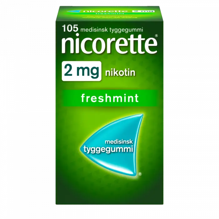 Nicorette 2 mg tyggegummi freshmint 105 stk