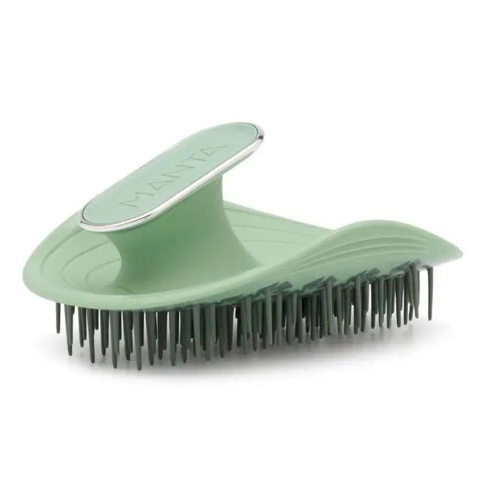Manta Original Hairbrush Serene Green White Gold 1 stk