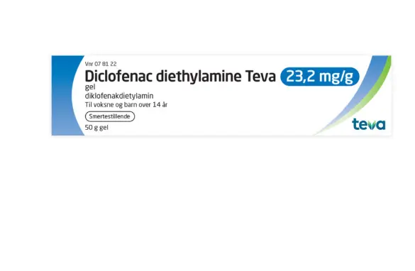 Diclofenac diethylamine teva gel 23,2 mg 50 gram