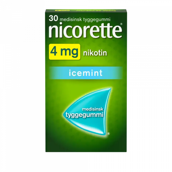 Nicorette 4 mg tyggegummi icemint 30 stk