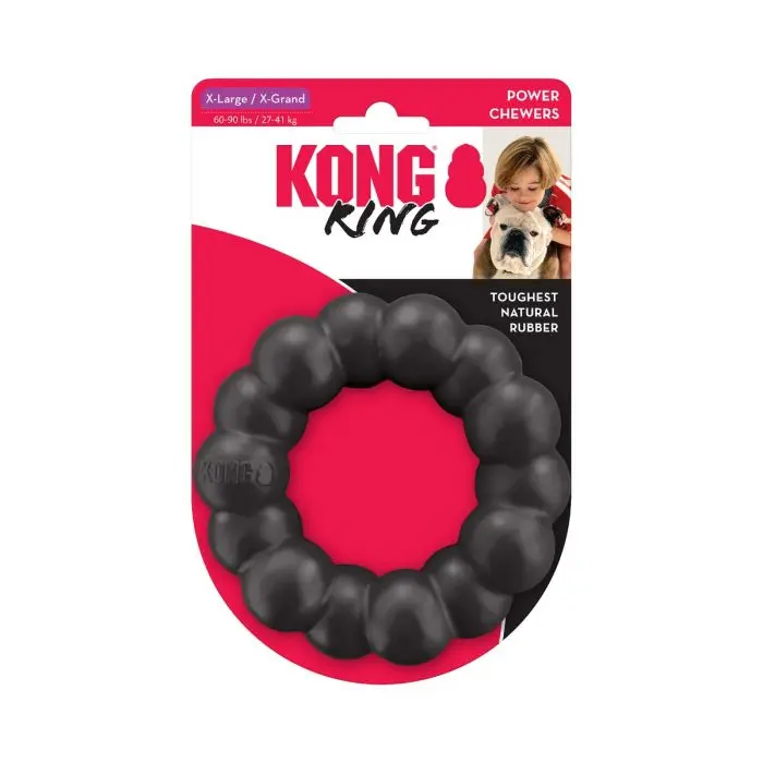 KONG Extreme Ring hundeleke svart XL