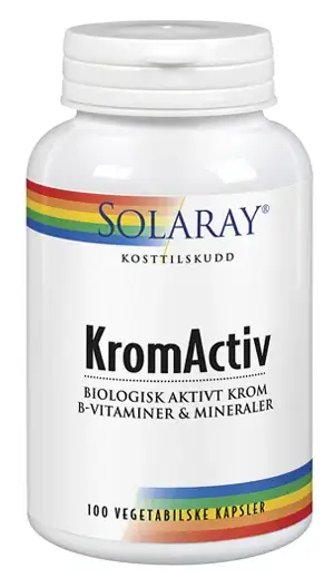 Solaray kromactiv 100 tabletter