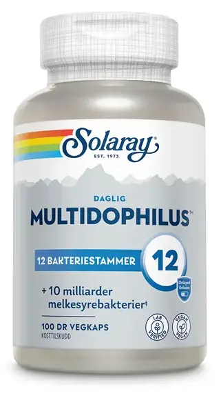 Solaray Multidophilus 12 melkesyrebakterier 100 kapsler