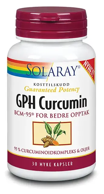 Solaray GHP curcumin 250 mg 30 kapsler