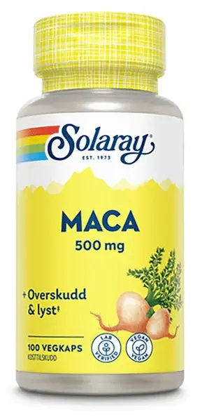 Solaray maca 500 mg 100 kapsler