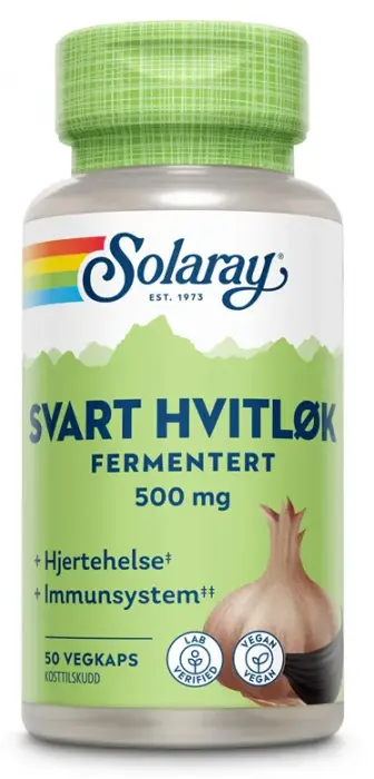 Solaray fermentert svart hvitløk 50 kapsler