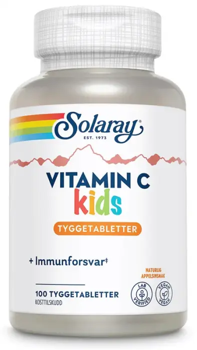 Solaray vitamin c kids 100 Tabletter