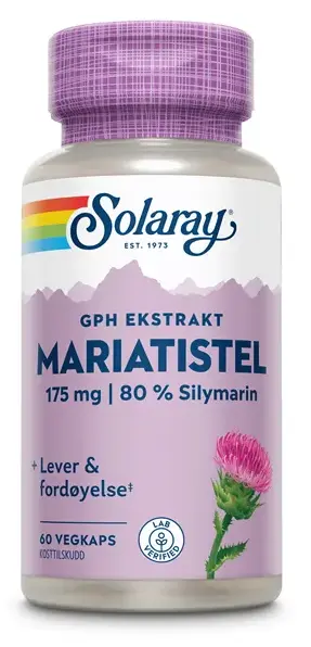 Solaray GPH mariatistel ekstrakt 60 kapsler