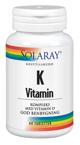 Solaray vitamin K kompleks 60 tabletter