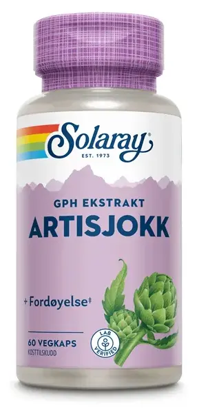 Solaray GPH artisjokk 60 kapsler