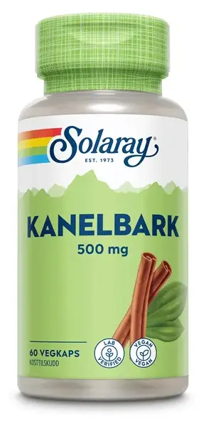 Solaray kanelbark 500 mg 60 kapsler