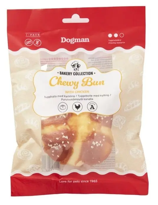 Dogman Bakery Collection Chewy Bun Chicken M 10cm