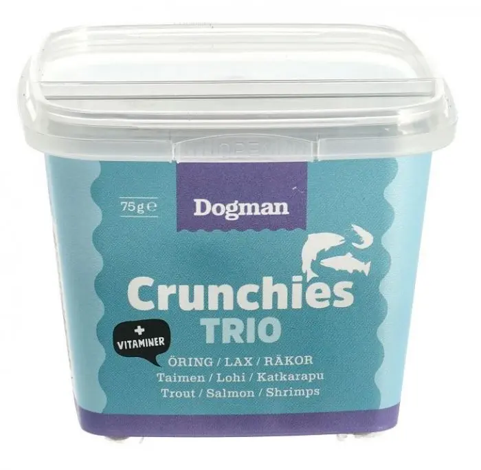 Dogman Crunchies Fisk trio 75g