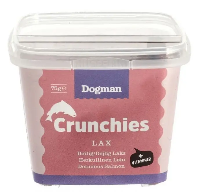 Dogman Crunchies med laks 75g
