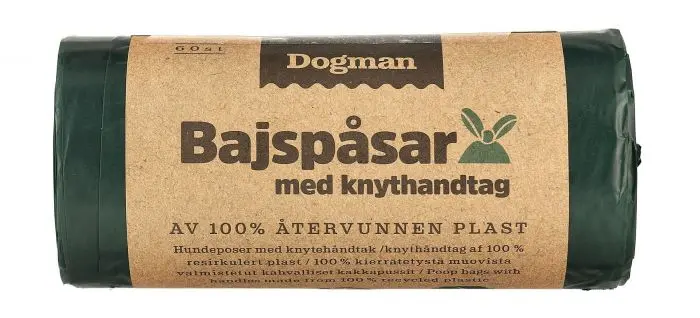 Dogman Hundeposer 100% Resirkulert plast 60p Grønn