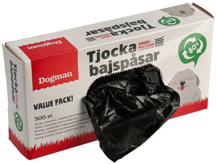 Dogman Hundeposer tykke Svart 300st